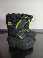Sorel Youth Kids Toddler Flurry Winter Snow Boots Insulated Lined Black Size 6