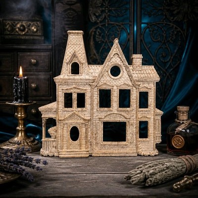 Vintage Syroco Victorian Gothic Halloween House Picture Frame Wall Decor #9270