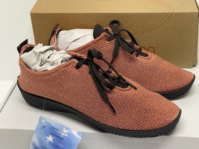 Arcopedico Women's LS Knit Shoe Brick - 1151-D61, Color Brick Lace Up Size 40