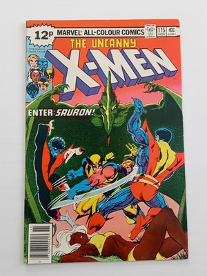 Uncanny X-Men #115. Sauron & Kazar Appearance.  VF+. 1979 Marvel Comic 