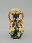 Antique Jugendstil Vase Josef Strnact Turn-Teplitz Bohemia Chestnut Decor H22cm