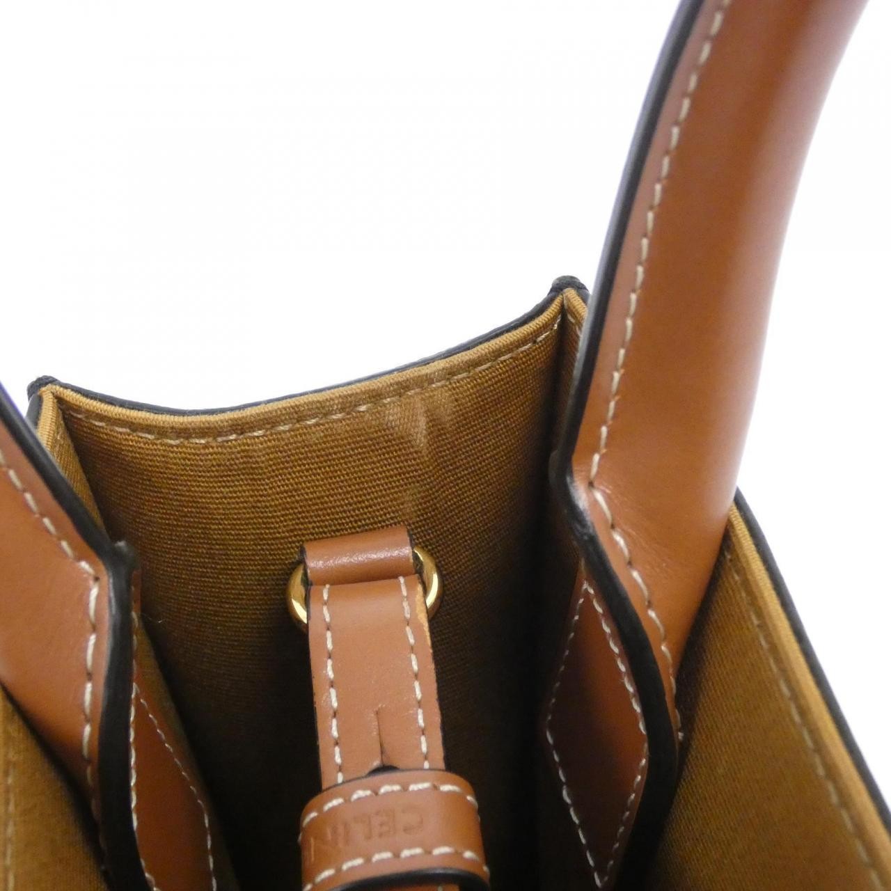 Authentic CELINE mini Vertical CABAS 194372BZK Ba… - image 7