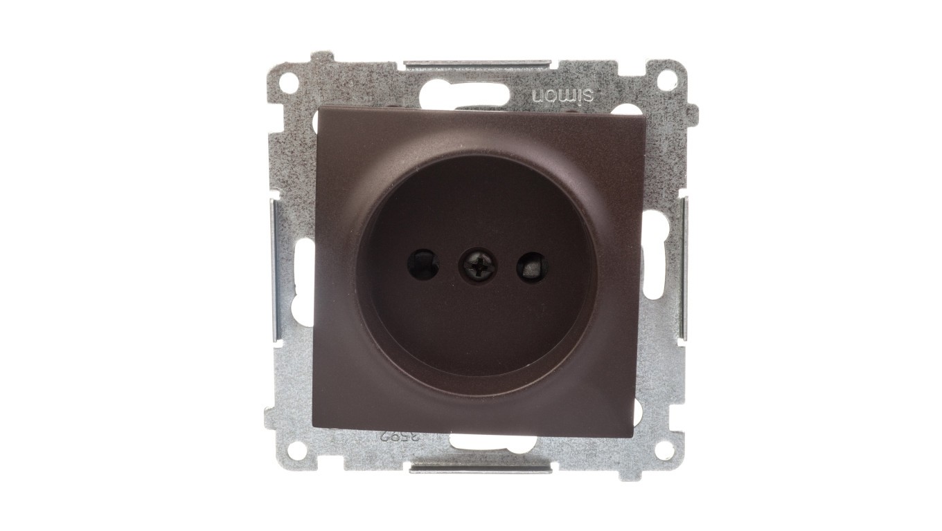 16A IP20 Single B/U Socket with Simon 54 Panel DG1Z.01/46