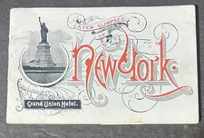 A Few Glimpses of New York Grand Hotel Booklet (European Plan)