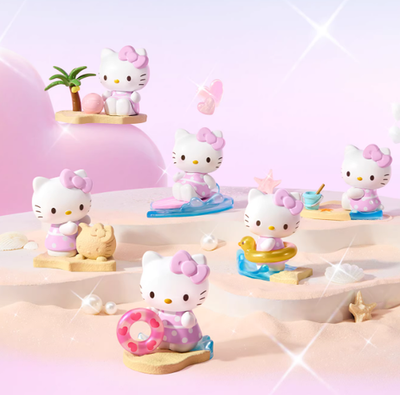 MINISO HelloKitty Holiday Collection Series Blind Box Figures Toys