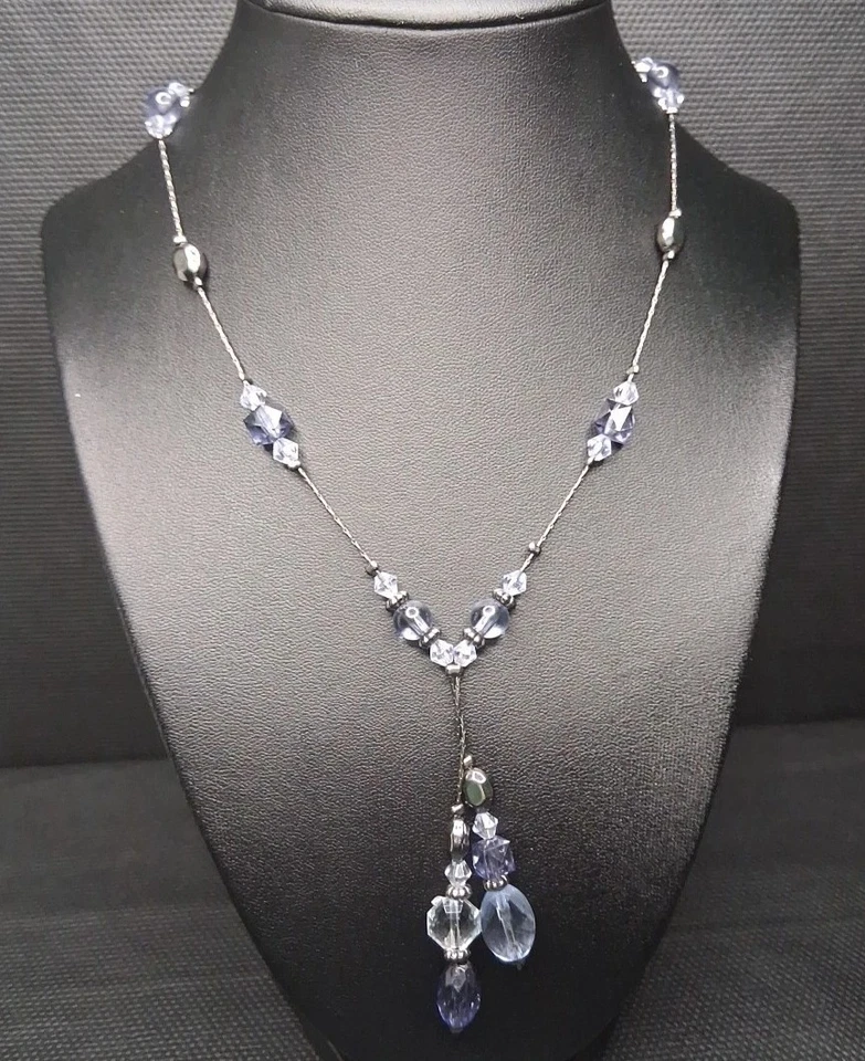 Marca 1928 Y DropNecklace Cuentas Azules Pistola Metal. 14.719 Foto 2 de 4