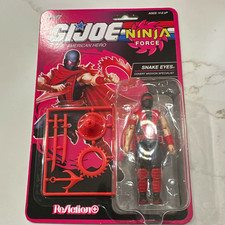 Super7 ReAction G.I. Joe Ninja Force Snake Eyes Action Figure w  Sword Hat