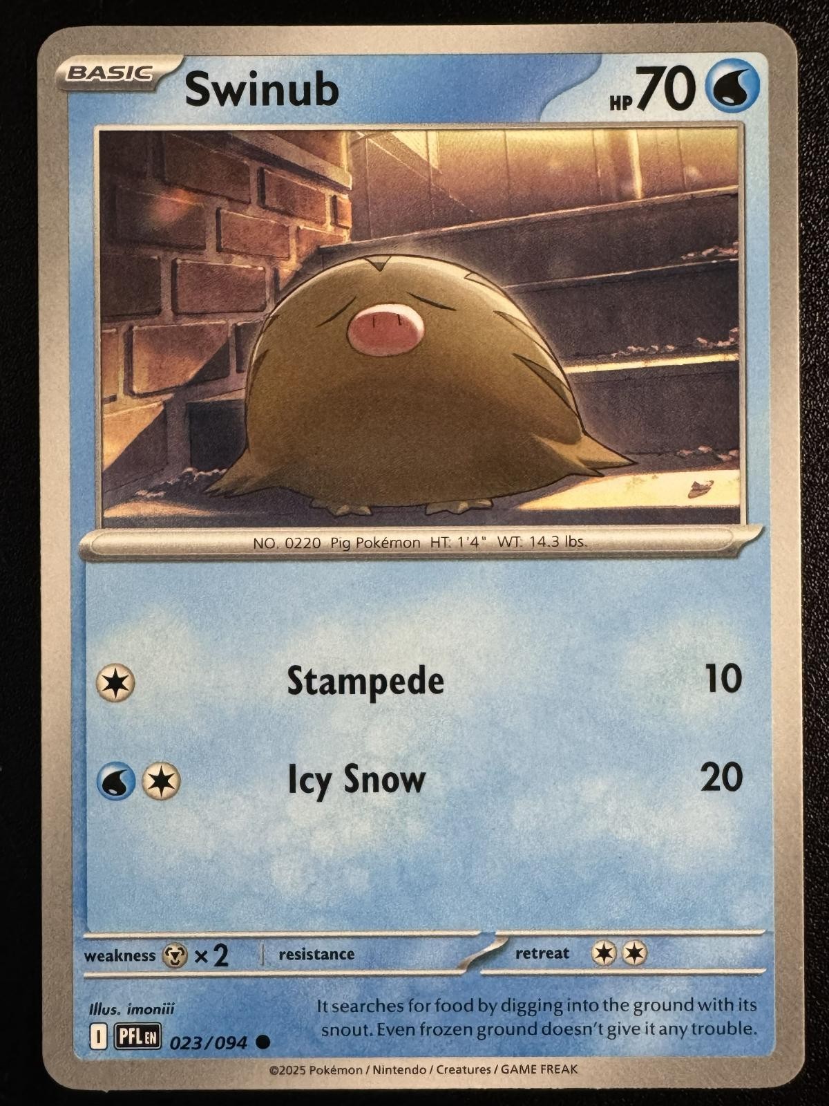 Swinub 023/094 - Phantasmal Flames - Common NM