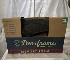 Dearfoams Men's Memory Foam Slip-On Slippers Black 13-14 XL Machine Washable