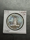 1977 Canada Silver Dollar Large 50% Silver Foreign World $1 Coin (Raw19155)