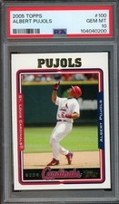 2005 Topps #100 Albert Pujols GEM-MT PSA 10 Cardinals 0200