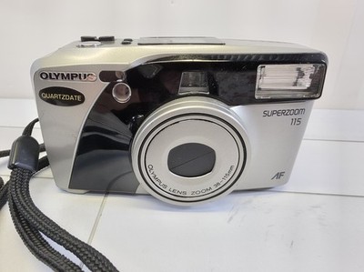 Olympus Superzoom 115 Camera 35mm Film Zoom Lens 38-115mm Quartz Date Auto Focus