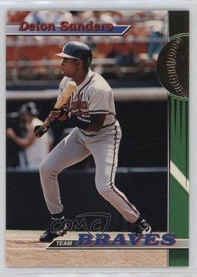 1993 Topps Stadium Club Teams Atlanta Braves Deion Sanders #22 1je8
