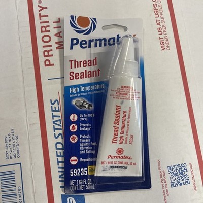 Permatex 59235 High Temperature Thread Sealant, 1.69 oz. Tube , White