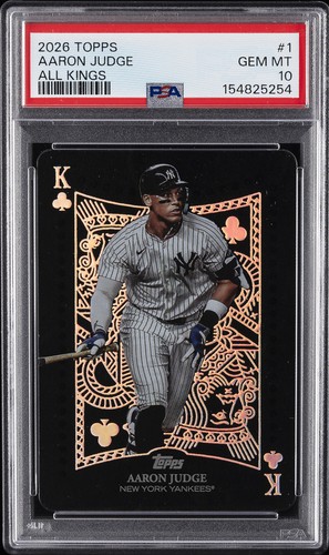 2026 TOPPS ALL KINGS #1 AARON JUDGE PSA 10