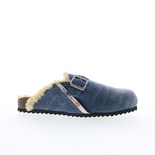 Diesel D-Woodstock X Y03375-PS913-HA378 Mens Blue Mules Slippers Shoes