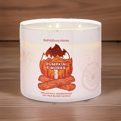 Bath & Body Works 3-Wick Candle- Pumpkin S mores (14.5 oz)
