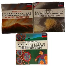 Nielsen Symphonies 2 3 4 5 Gynt 3CD Lot Herbert Blomstedt San Francisco NO CASES