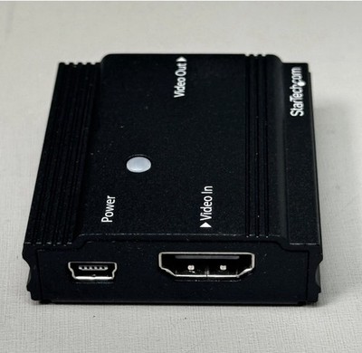 STARTECH.COM HDMI Signal Booster HDMI Extender 4K 60Hz 30ft Black HDBOOST4K