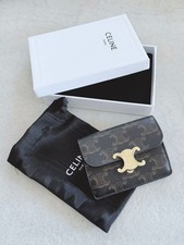 CELINE Triomphe Card Holder Card Case From Japan