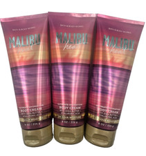NEW Bath  Body Works Lot of 3 Tubes Malibu Heat Hydration Body Cream 8 oz