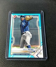 Erick Pena 2021 Bowman Draft Sky Blue Parallel 095/499