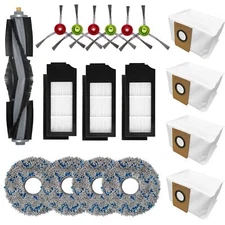 18 Pcs Replacement Accessories Kit For Ecovacs Deebot X1 Turbo/omni Robot Vacuum