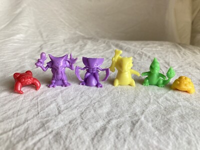 Pokemon Eraser Figurine Collection Lizard And 6 Others Toy Japan | eBay