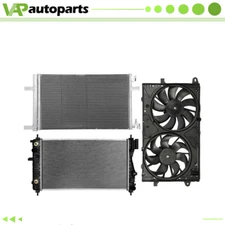 Cooling Fan & Radiator Condenser For 2013-2015 Chevrolet Malibu 2014-2015 Impala
