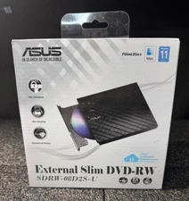 ASUS SDRW-08D2S-U External Slim 8X DVD-RW Optical Drive