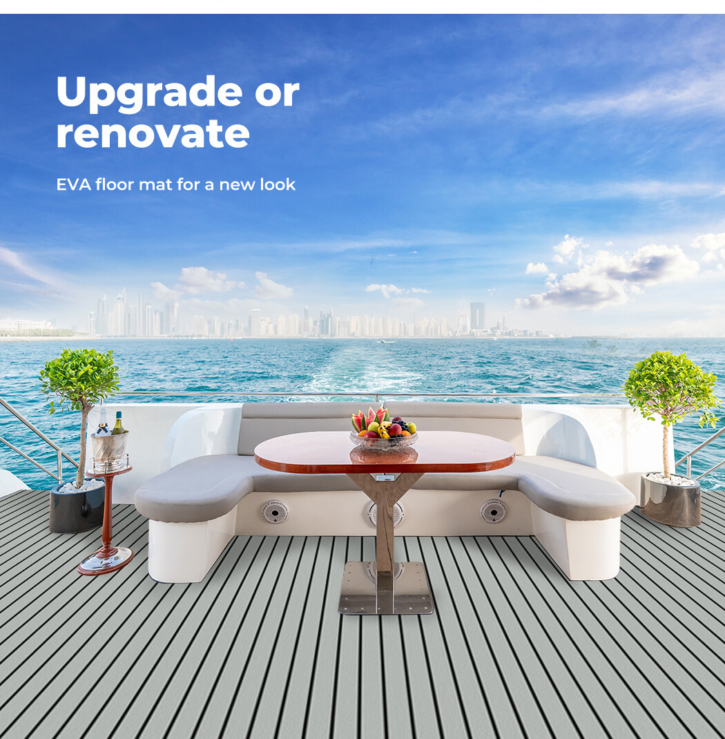 EVA Foam Boat Flooring Mat Marine Carpet Decking Floor Sheet Pads Non