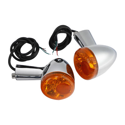 #ad Rear Turn Signals LED Amber Light Fit For Harley Sportster 883 1200 1992 2022 US $36.50