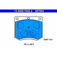 ATE Bremsbeläge 13.0460-7042.2 Bremsklötze für Ford Taunus GBFK