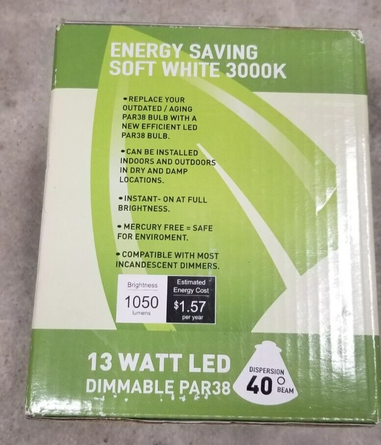 Bioluz LED PAR38 15w (120w Equiv) 3000k Dimmable Lamp - Image 3 of 4