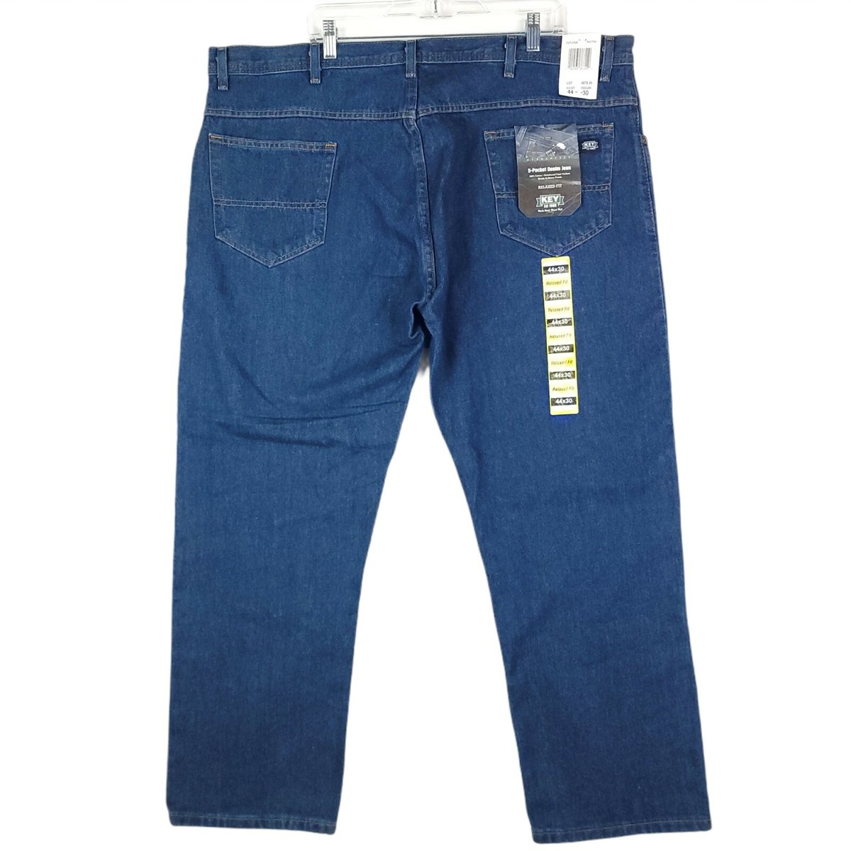 KEY Men's Relaxed Fit Pocket Work Jeans Size 44 x 30 Industries