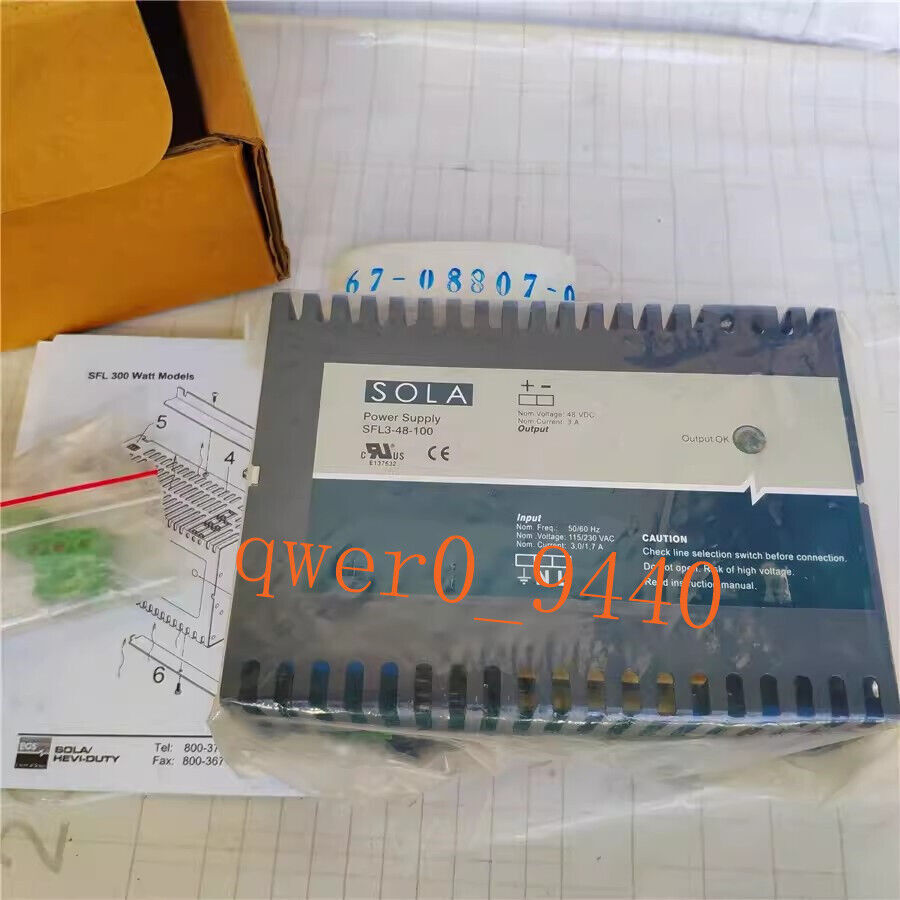 1PC SFL3-48-100 Rail-Mounted 48V 3A Power Supply Switch #W7