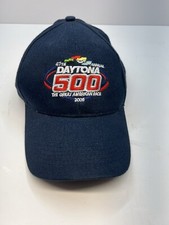 Blue Daytona 500 Strapback Hat 2005 47th Annual Valvoline Race NASCAR Cap