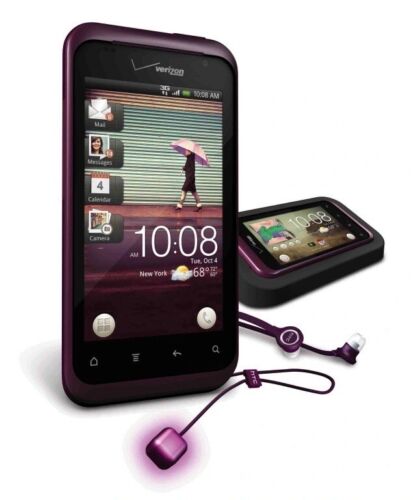 HTC Rhyme - 4 Go - Smartphone Plum (Verizon) et tous accessoires - EMBALLAGE EN VRAC - Photo 1 sur 11