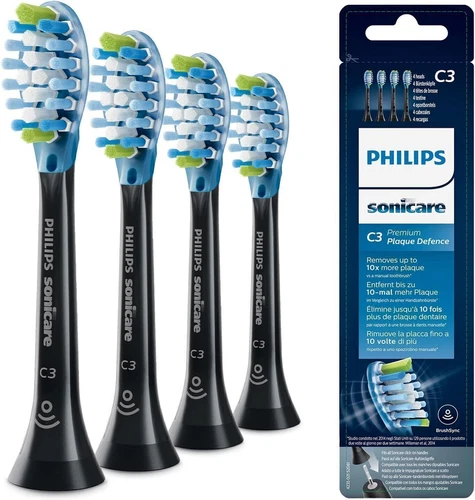 4x Philips Sonicare C3 Weiß Premium Plaque Pflege Bürstenköpfe Schallzahnbürste - Bild 4 von 17