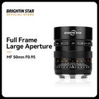 Brightin Star 50mm F0.95 APS-C Mirrorless Digital Portrait Manual Camera Lens 