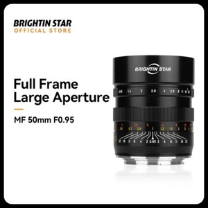 Étoile brillante 50mm F0.95 APS-C Objectif photo manuel sans miroir pour portrait numérique