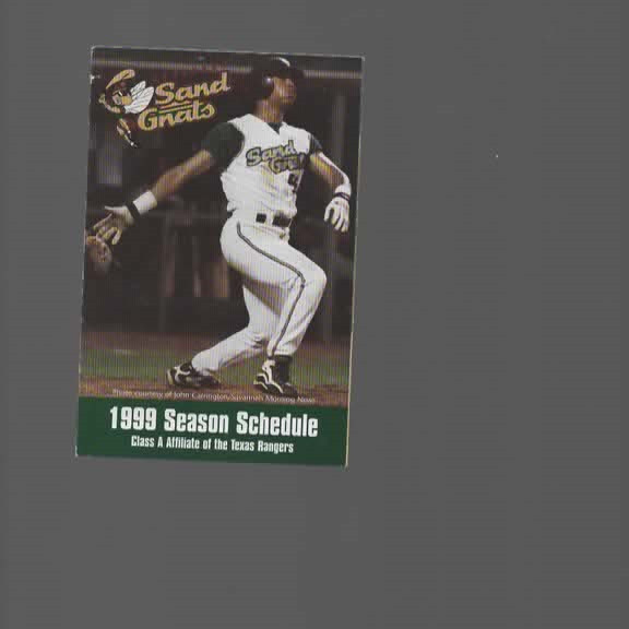 1999 SAVANNAH SAND GNATS POCKET SCHEDULE