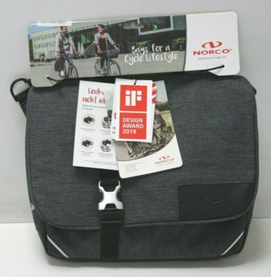 Norco Norwich Lenkertasche Lenker-Tasche, grau, 30 x 25 x 10 cm, 6.5 Liter  | eBay
