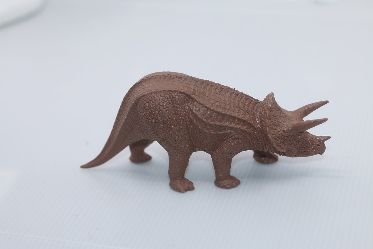 Vintage Natural History Museum Triceratops Dinosaur Toy Model by