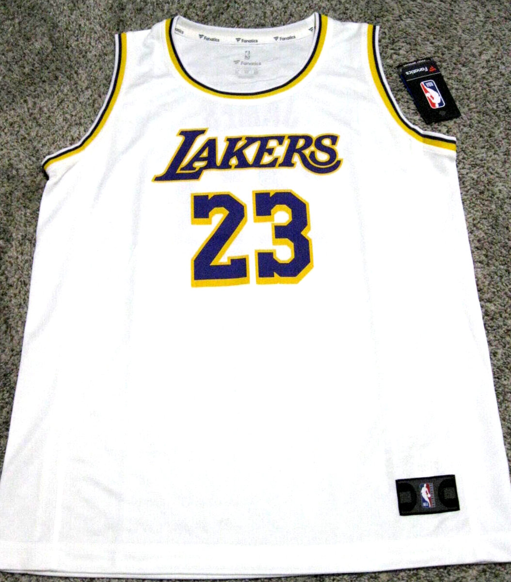 white lebron lakers shirt