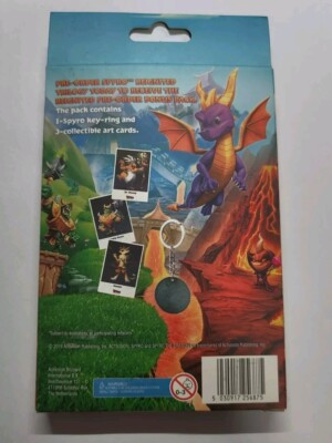 New Spyro Reignited Trilogy Metal Keychain Art Card Set PS4