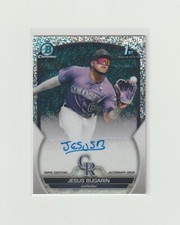2023 Bowman Chrome Jesus Bugarin CPAJB 1st Bowman Speckle Refractor Auto 201/299