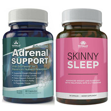 Adrenal Support Energy Booster Pills  Skinny Sleep Aid Weight Loss Supplements