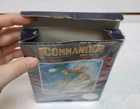 Commando (Nintendo NES, 1986) Complete, 5-Screw Cart - Tested & Works *READ*