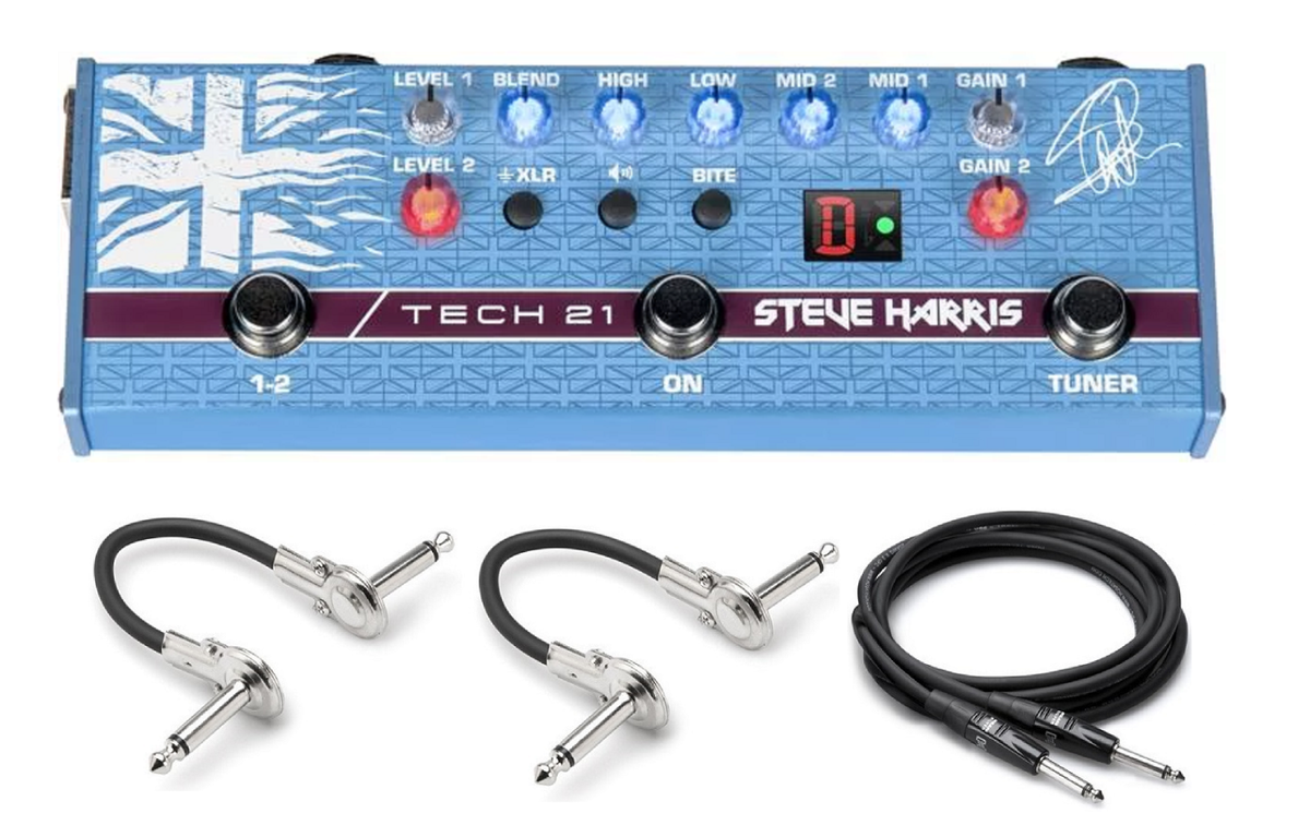 ベース TECH 21 STEVE HARRIS SIGNATURE SH1 Tech 21 NYC Steve Harris SH1 Signature Sansamp Bass Preamp Pedal